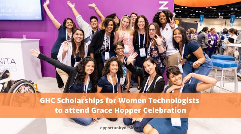 GHC Scholarships for Women Technologists to attend Grace Hopper Celebration