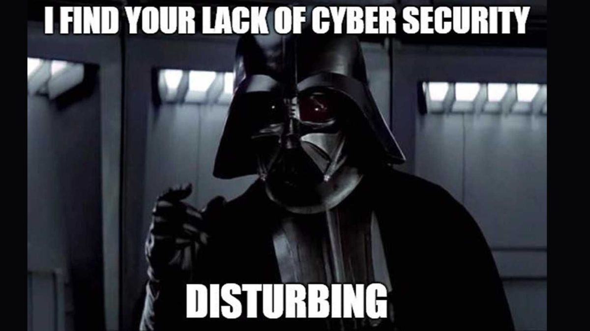 Here is a meme that summarizes the operations of a Multibillion dollar cyber security firm