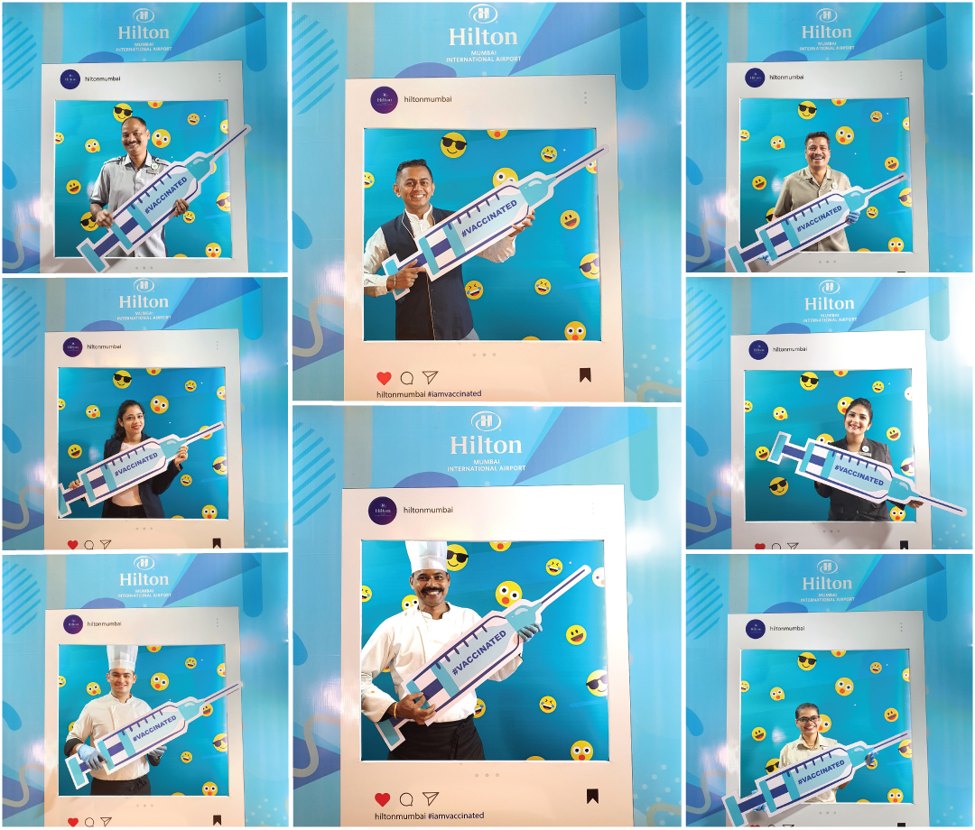 Hilton Mumbai International Airport secures wellness of all team members 4 Hilton #iamvaccinated