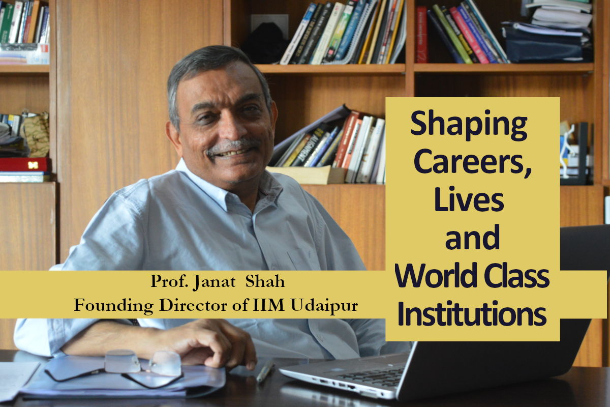 Prof. Janat Shah, Director, IIM Udaipur
