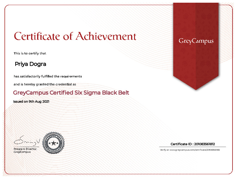 GreyCampus Certification