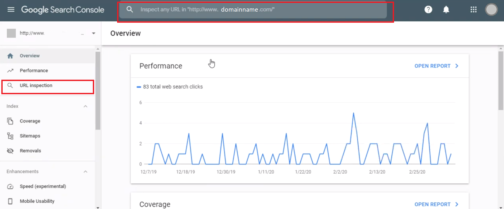 Advantage of Google Search Console URL Inspection Tool for improved webpages 1 Way to access the Google Search Console URL Inspection tool
