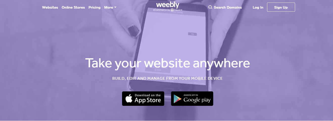 Weebly offers Mobile Application Support