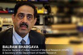 Prof. (Dr) Balram Bhargava, Secretary Department of Health Research & Director General Indian Council of Medical Research