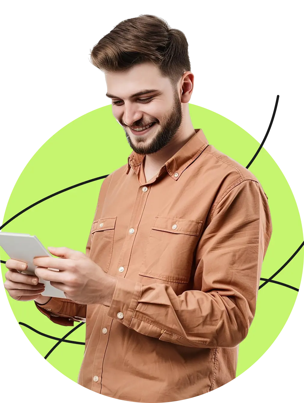 Bridging Points Media 15 A person with a tablet