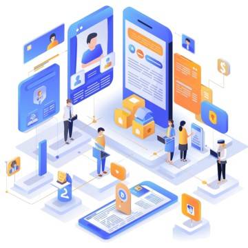Bridging Points Media 18 pngtree access identification isometric design concept png image 1200944